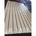 Factory Grooved MDF 18mm Melamine Slot MDF Panel with Aluminum Inserts
